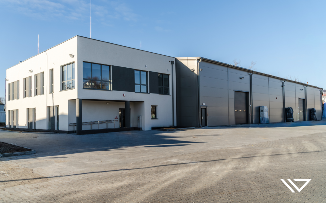 Zakończenie prac – hala magazynowa i biurowiec